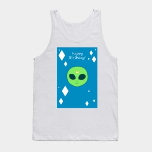 Happy Birthday - Alien Face Tank Top